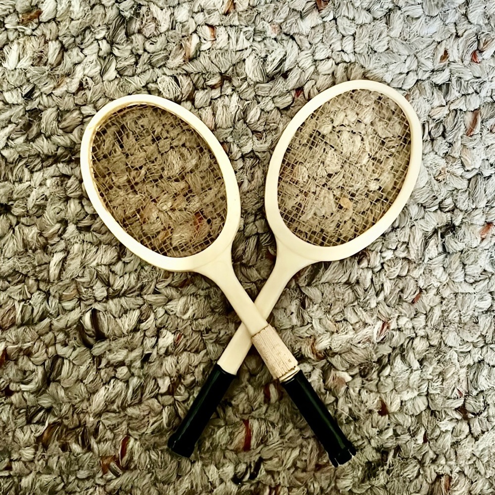 Vintage 1960s Mattel Barbie Fashion #941 Tennis Anyone Rackets (2) Mattel
